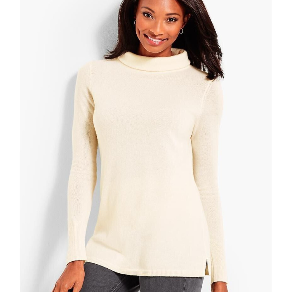 Talbots Cream Women's Sweater - Crew Neck